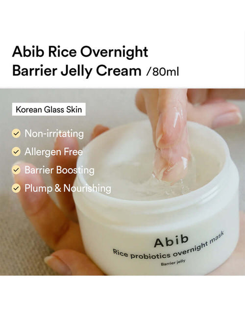 ABIB Rice Probiotics Overnight Mask Barrier jelly 80ml