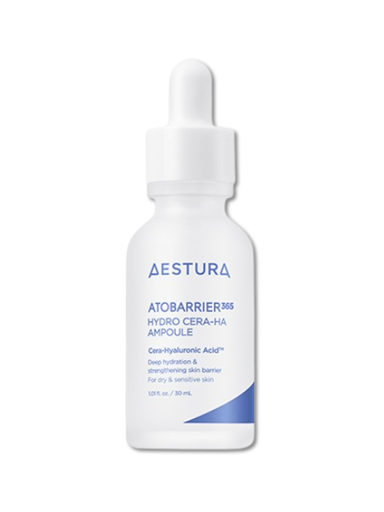 AESTURA Atobarrier 365 Hydro Cera-Ha Ampoule 200ml for deep hydration of sensitive skin.