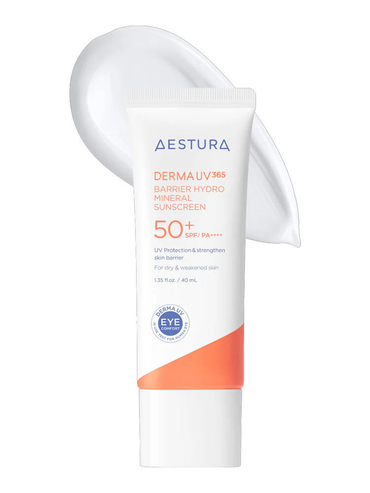 AESTURA Derma UV 365 Barrier Hydro Mineral Sunscreen 40ml SPF50+ PA++++ tube with cream