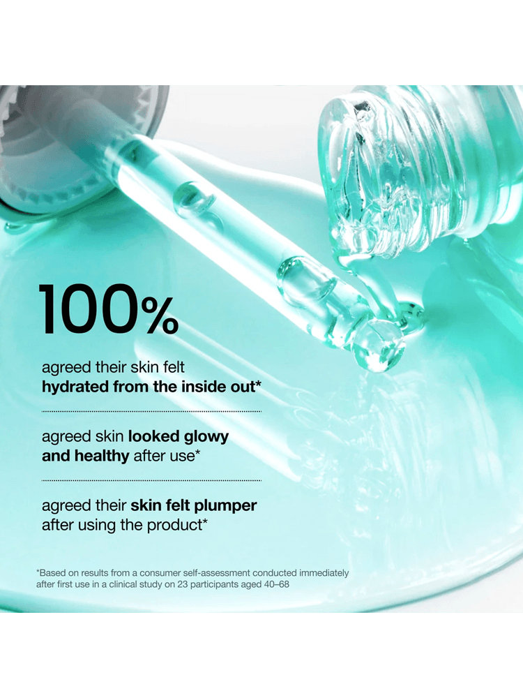 ANUA PDRN Hyaluronic Acid Capsule 100 Serum 30ml showcasing hydration results, glowing and plump skin after use.