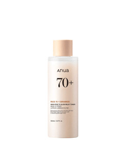 ANUA Rice 70+Glow Milky Toner 150ml in a sleek bottle for radiant skin and hydration.