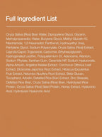 Full ingredient list for ANUA 7 Rice Ceramide Hydrating Barrier Serum 50ml showing rice and ceramide components.