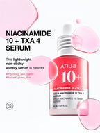 ANUA Niacinamide10 + Txa 4 Dark Spot Removing Serum 30ml
