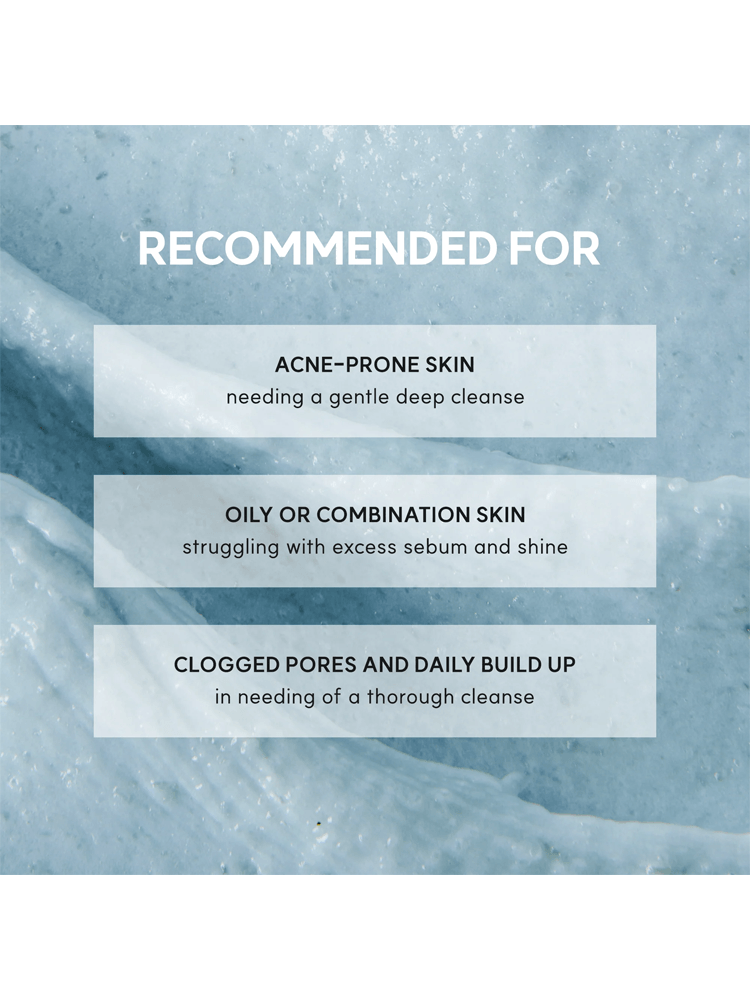 ARENCIA Blue Hyssop Rice Mochi Cleanser benefits for acne-prone, oily, or combination skin and clogged pores.