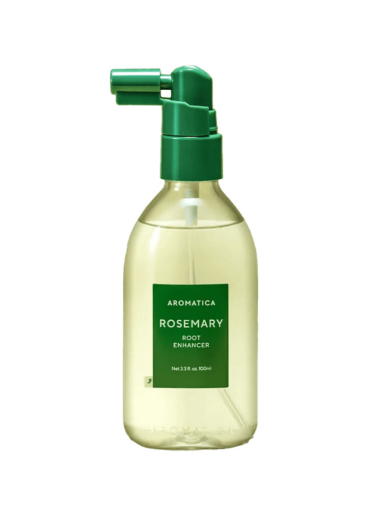 AROMATICA Rosemary Root Enhancer 100ml spray bottle for nourishing scalp and roots.