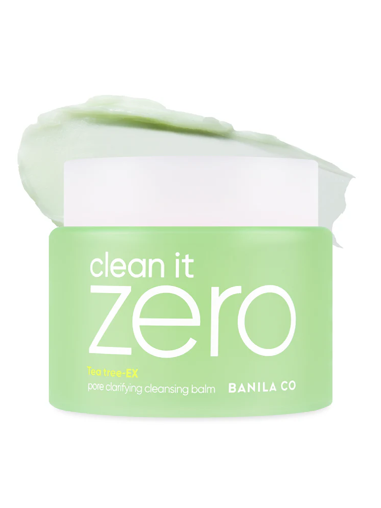Jumbo Size BANILACO Clean it Zero Pore Clarifying Cleansing Balm 180ml with balm texture and green packaging.