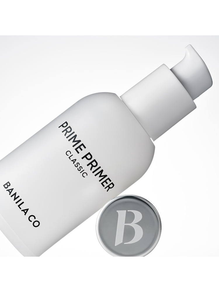 BANILACO Prime Primer Classic 30ml bottle with lid showcasing smooth skin texture benefits.