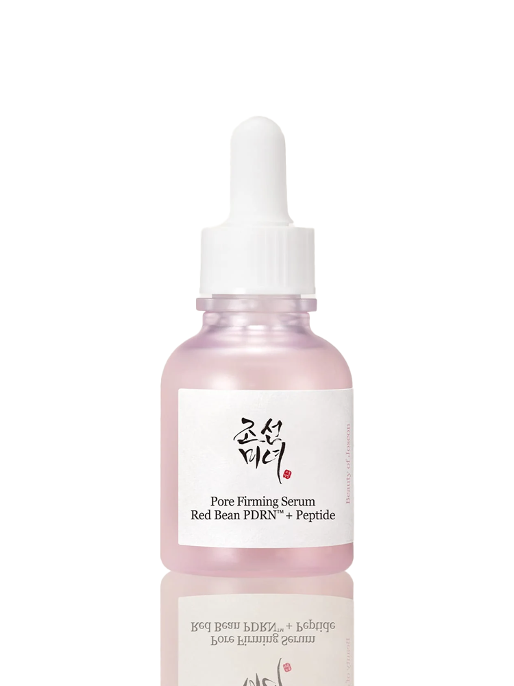 BEAUTY OF JOSEON Pore Firming Serum Red Bean PDRN™+Peptide 30ml bottle with dropper, designed for enlarged pores and uneven texture.