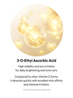 Beauty of Joseon Light On Serum ingredients, featuring 3-O-Ethyl Ascorbic Acid for brightening and toning skin.