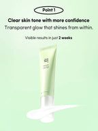 Beauty of Joseon Light On Serum tube showcasing clear skin tone benefits and promise of visible results in 2 weeks.