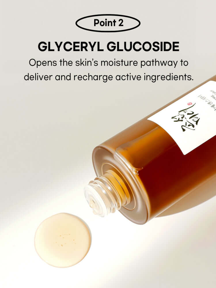 Beauty of Joseon Ginseng Essence Water 150ml showcasing glyceryl glucoside for enhanced skin hydration.