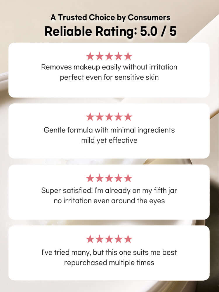 Customer reviews showcasing the reliability and effectiveness of Beauty of Joseon Radiance Cleansing Balm, Korean cosmetics New Zealand.