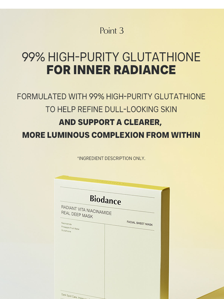 BIODANCE Radiant Vita Niacinamide Real Deep Mask 34g #4ea