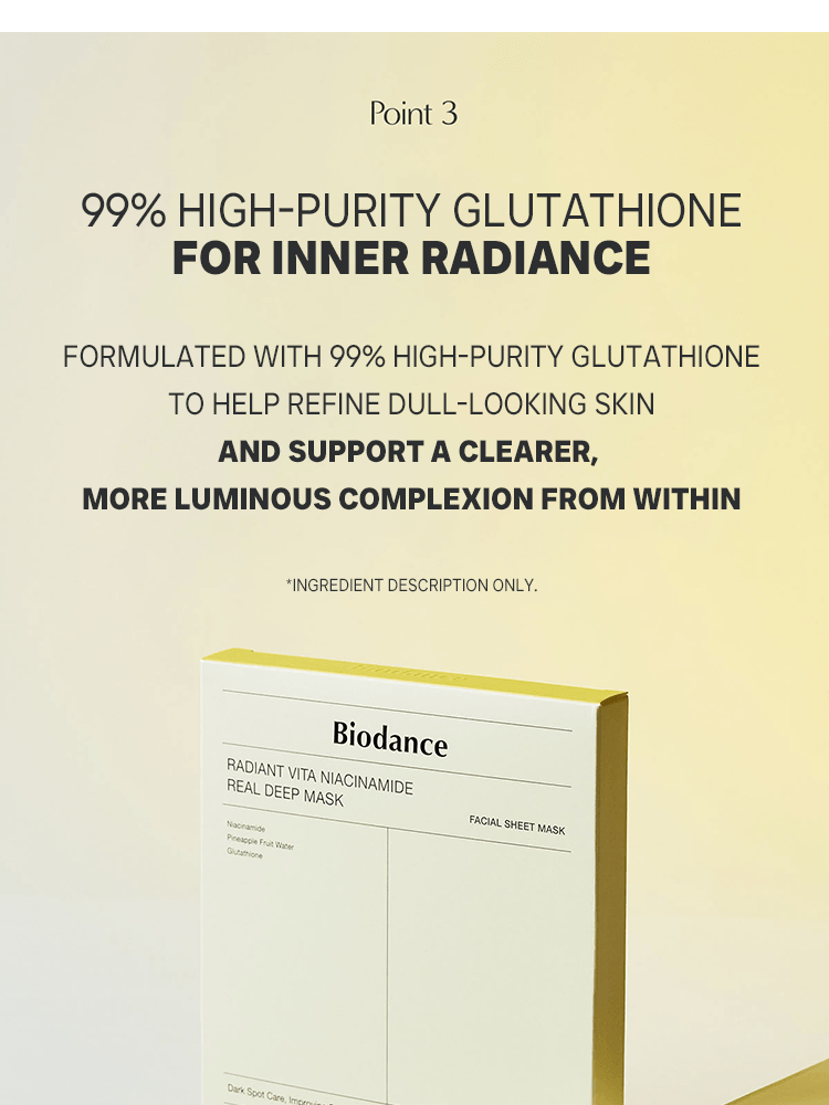 BIODANCE Radiant Vita Niacinamide Real Deep Mask 34g #4ea