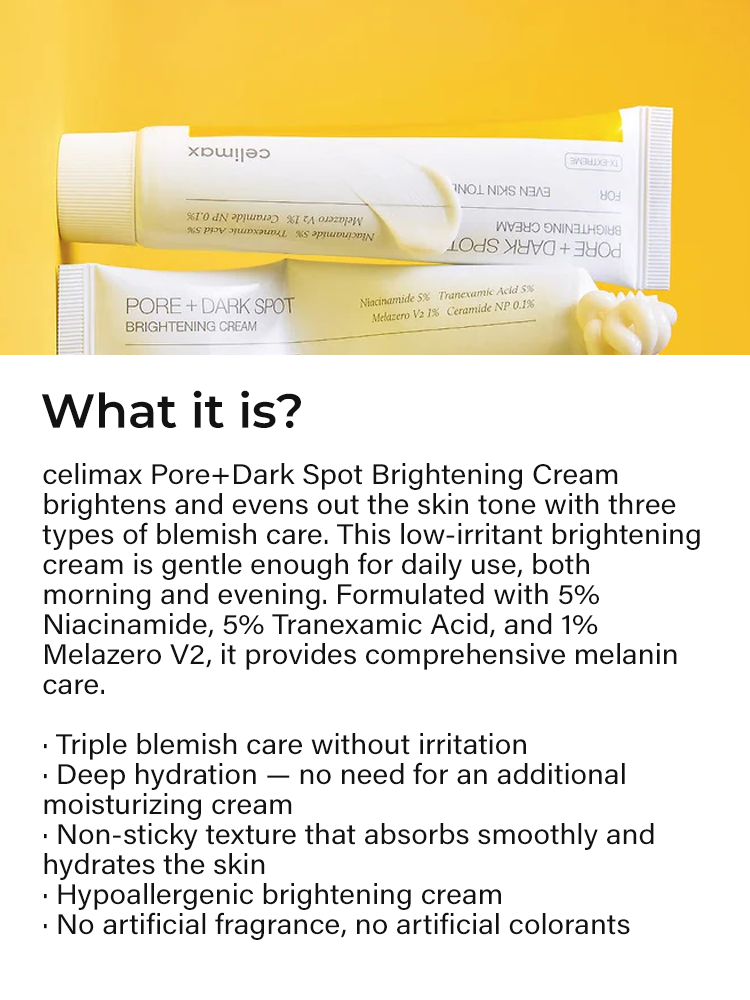 CELIMAX PORE+DARK Spot Brightening Cream 35ml