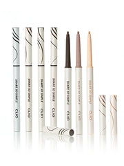CLIO Sharp So Simple Waterproof Pencil Liner collection showing various colors and ultra-slim tips for precise application.