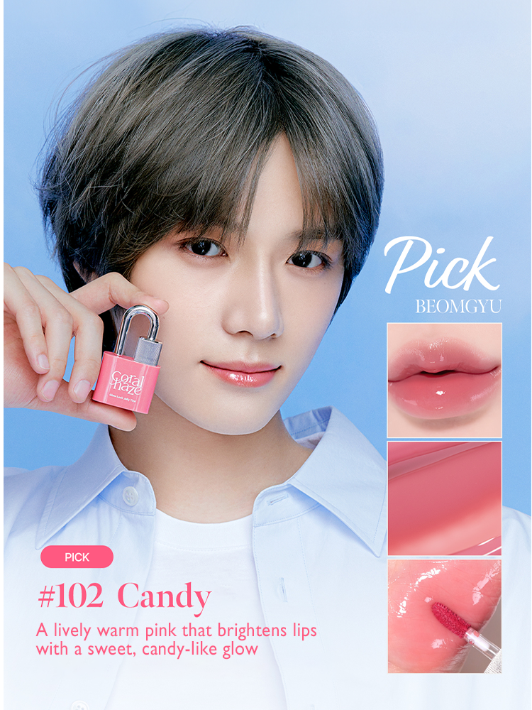 CORAL HAZE Glow Lock Jelly Tint 4g [TXT Beomgyu Picks]