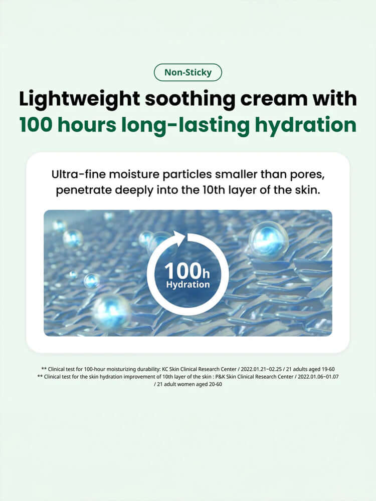 DR.G R.E.D Blemish Clear Soothing Cream 70ml, lightweight soothing cream with 100 hours long-lasting hydration.