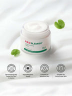 DR.G R.E.D Blemish Clear Soothing Cream 70ml in a jar with Cica ingredients and suitability badges for sensitive skin.