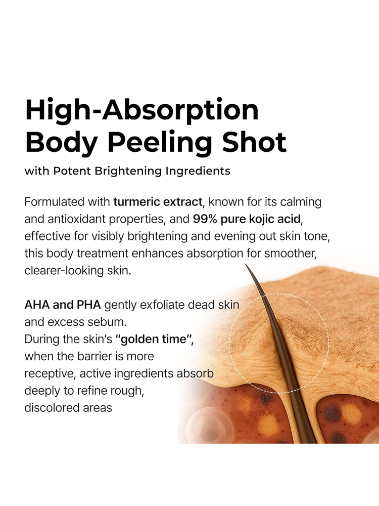 Dr.MELAXIN Peel Shot Exfoliating Kojic Acid Turmeric Spray 200ml