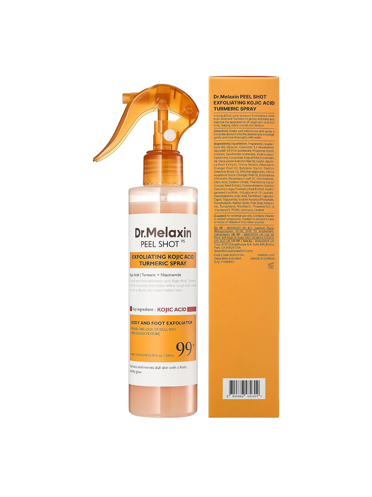 Dr.MELAXIN Peel Shot Exfoliating Kojic Acid Turmeric Spray 200ml
