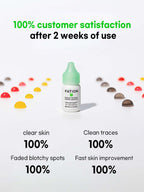 FATION Nosca9 Trouble Toning Ampoule 15ml customer satisfaction insights after 2 weeks showing clear skin results.