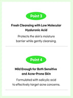 FATION Nosca9 Trouble Cleansing Foam 150ml features fresh cleansing with low molecular hyaluronic acid and mild for sensitive skin.