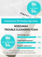 FATION Nosca9 Trouble Cleansing Foam 150ml evaluation with 94% satisfaction from 291 users on Hwahea app.