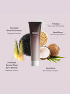 HARUHARU WONDER Black Rice Moisture 5.5 Soft Cleansing Gel 100ml with key ingredients and benefits.