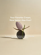 HARUHARU WONDER Black Rice 10 Hyaluronic Cream 50ml displayed in a minimalist setting with greenery.