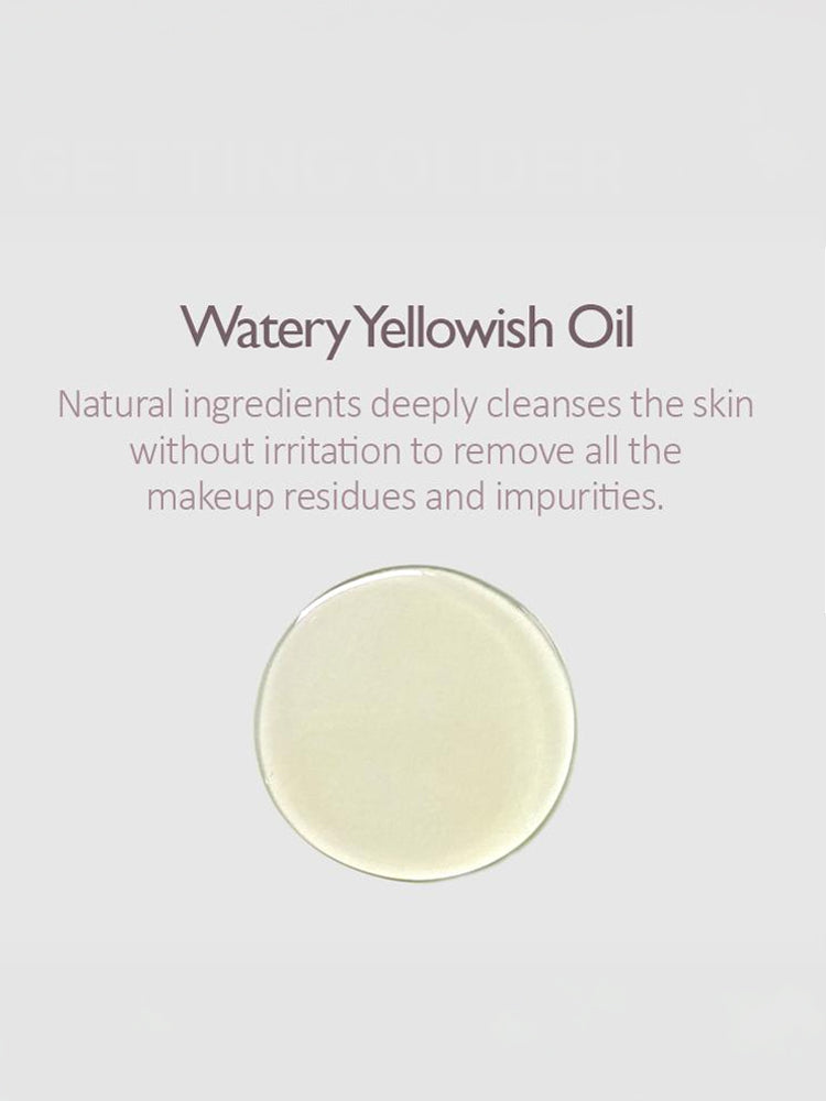 Watery Yellowish Oil from HARUHARU WONDER Black Rice Moisture Deep Cleansing Oil 150ml, made with natural ingredients for deep cleansing.