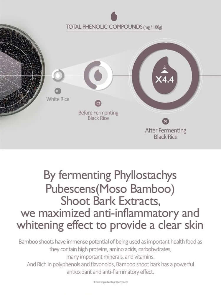 HARUHARU WONDER Black Rice Hyaluronic Toner 150ml ingredients and benefits infographic