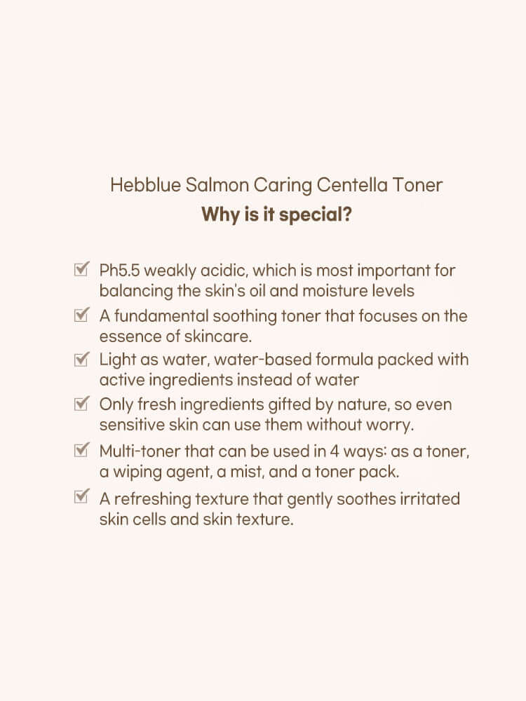 HEVEBLUE Salmon Caring Centella Toner 200ml