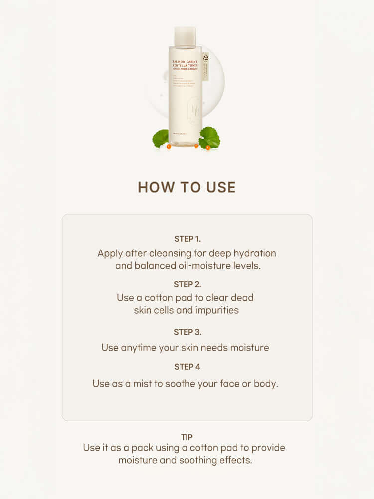 HEVEBLUE Salmon Caring Centella Toner 200ml