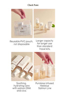 HEVEBLUE Salmon Caring Centella Special Travel Kit Bag