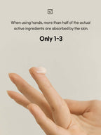 HEVEBLUE Black Yuja Bean Lifting Auto Eye Cream 15ml showing active ingredients absorption by skin.