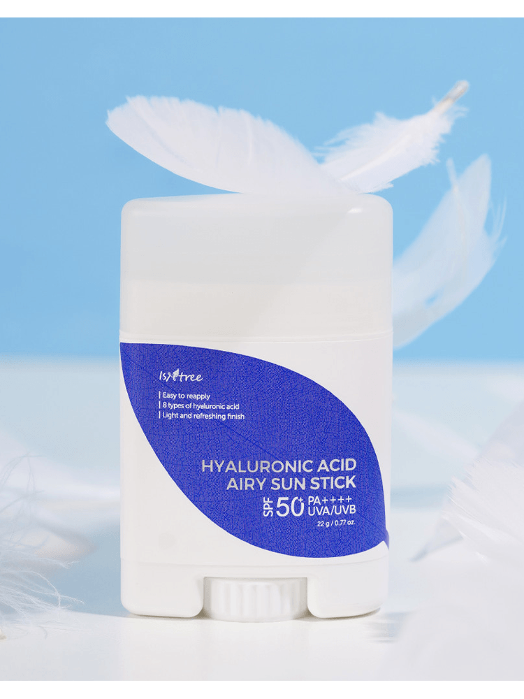 ISNTREE Hyaluronic Acid Airy Sun Stick 22g with SPF50+ PA++++ for featherlight sun protection