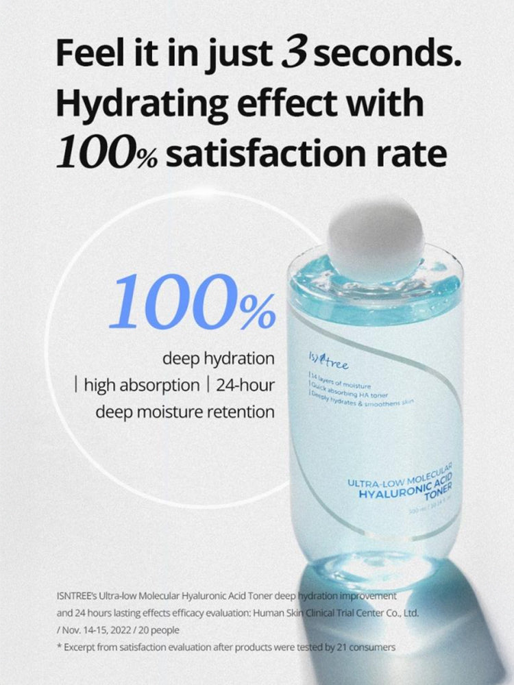 ISNTREE Ultra-Low Molecular Hyaluronic Acid Toner 300ml