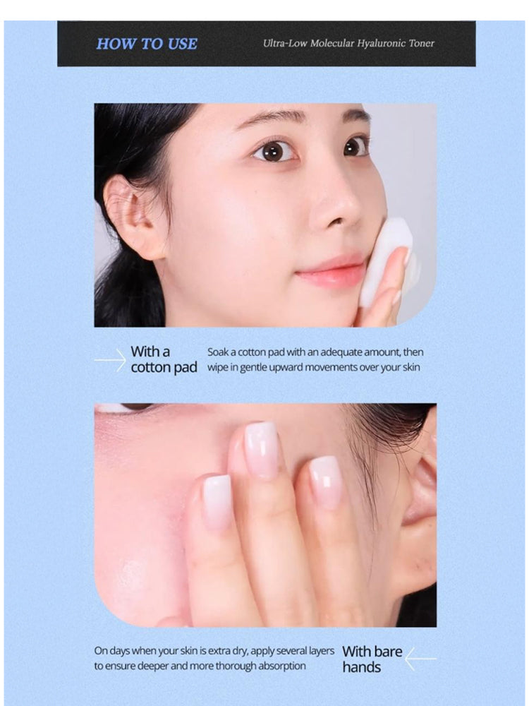 ISNTREE Ultra-Low Molecular Hyaluronic Acid Toner 300ml