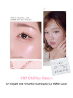 LILYBYRED [Pink Closet Edition] Luv Beam Glow Veil showing #07 Chiffon Beam, a neutral pink for an elegant makeup look.