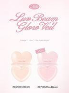 LILYBYRED [Pink Closet Edition] Luv Beam Glow Veil in two colors: #06 Silky Beam and #07 Chiffon Beam.