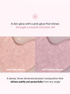 LILYBYRED [Pink Closet Edition] Luv Beam Glow Veil showcasing #06 Silky Beam and #07 Chiffon Beam for radiant skin glow.