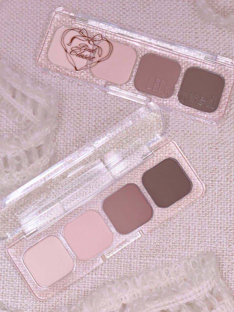 LILYBYRED [Pink Closet Edition] Mood It Palette showcasing soft matte and shimmer pink tones for versatile eye looks.