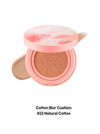 LILYBYRED Cotton Blur Cushion 15g SPF50+PA+++ in Natural Cotton shade with a soft, glowy finish.
