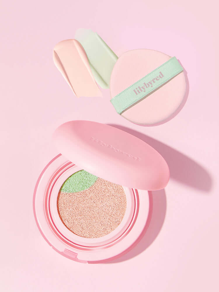 LILYBYRED Dual Light Tone Up Cushion 12g SPF50+PA+++#Peach Green