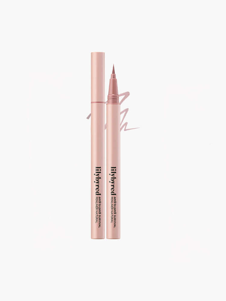 LILYBYRED Am9 To Pm9 Survival Penliner Natural 1g in light pink packaging with a fine applicator tip.