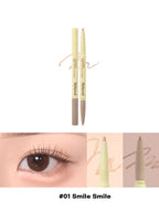 LILYBYRED Smiley Aegyosal Eyeliner showcasing #01 Smile Smile, smooth texture, natural aegyosal look, and dual-type design.