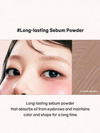 LILYBYRED Skinny Mes Brow Mascara 3.5g showcasing long-lasting sebum powder for eyebrows, maintaining color and shape.