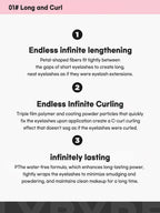 LILYBYRED Am9 To Pm9 Infinite Mascara 7g features endless lengthening and curling capabilities for beautiful lashes.