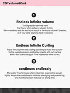 LILYBYRED Am9 To Pm9 Infinite Mascara 7g features endless volume and curling effects with long-lasting waterproof formula.